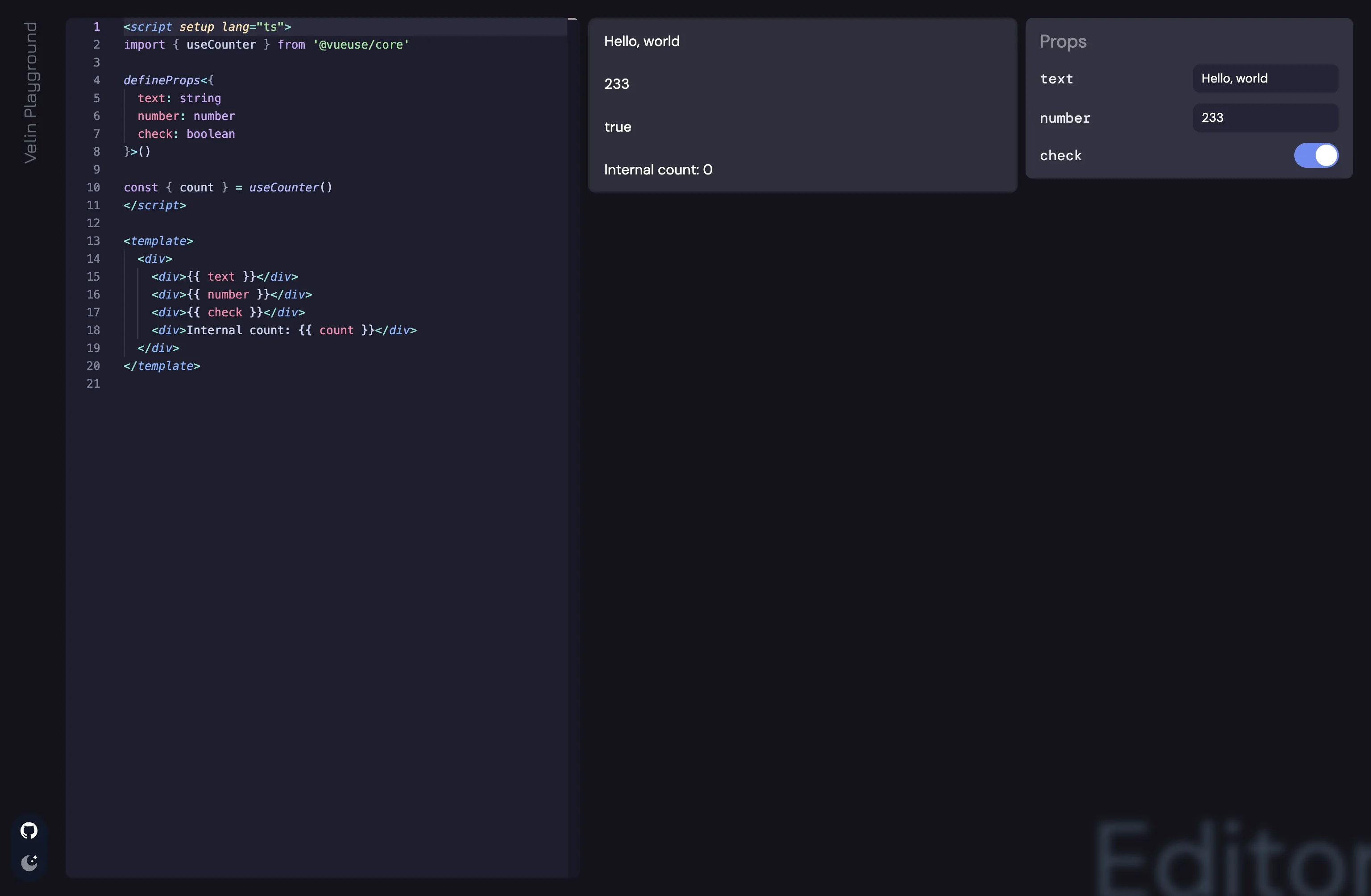 tool to write LLM prompts with Vue.js